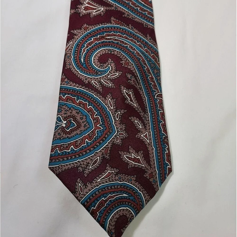 Christian Dior Silk Abstract Paisley Tie Bundle